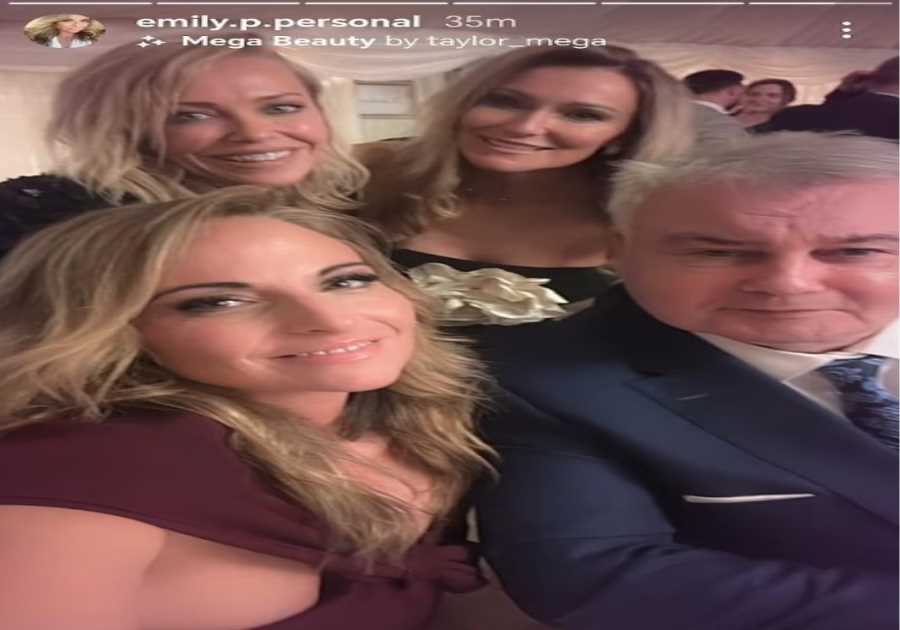 Eamonn Holmes cosies up to new girlfriend Katie Alexander at friend's wedding