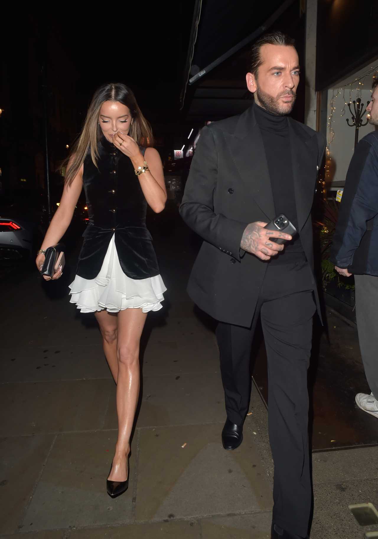 Pete Wicks and Maura Higgins glam up for a London date night before her I'm A Celeb adventure