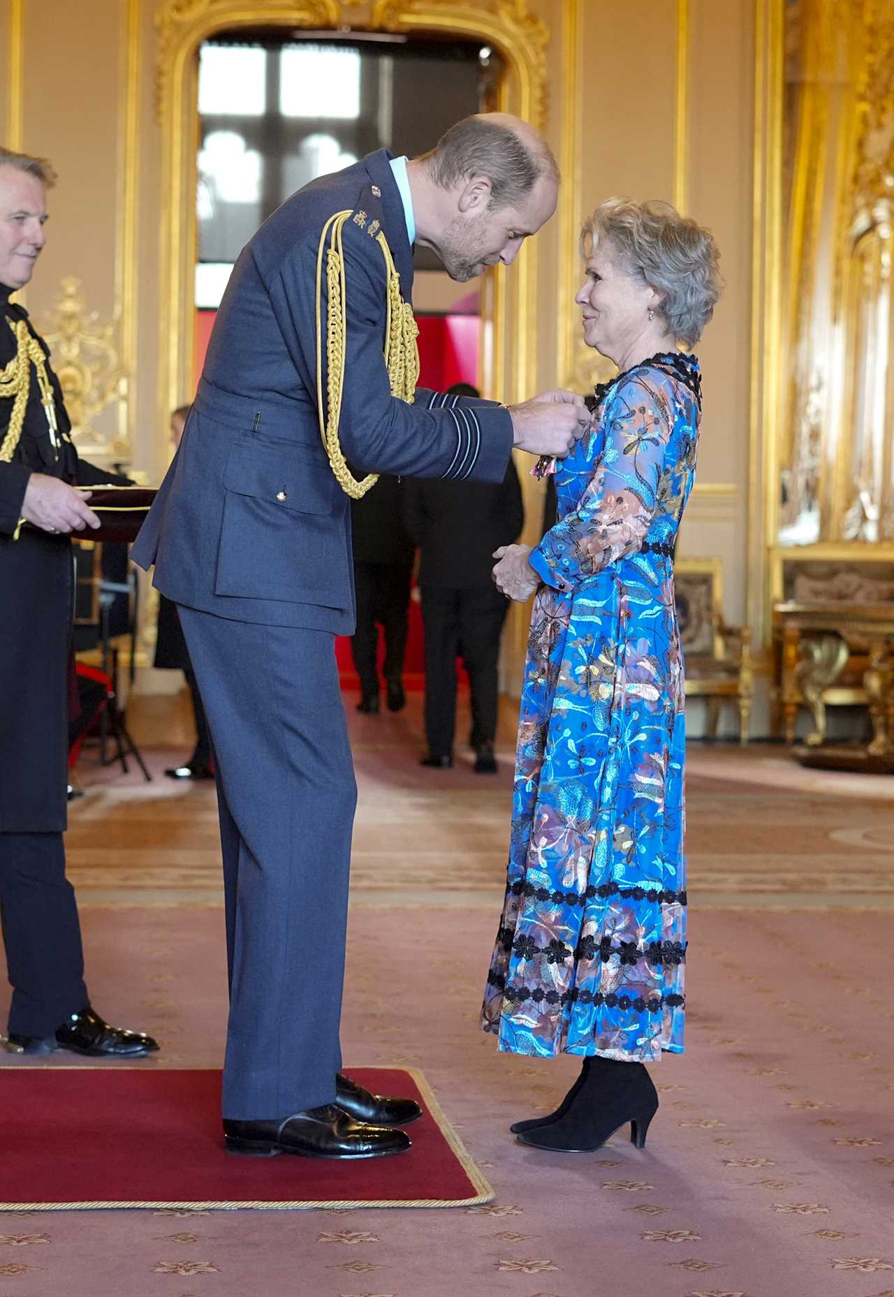 Imelda Staunton made a Dame by Prince William at Windsor Castle