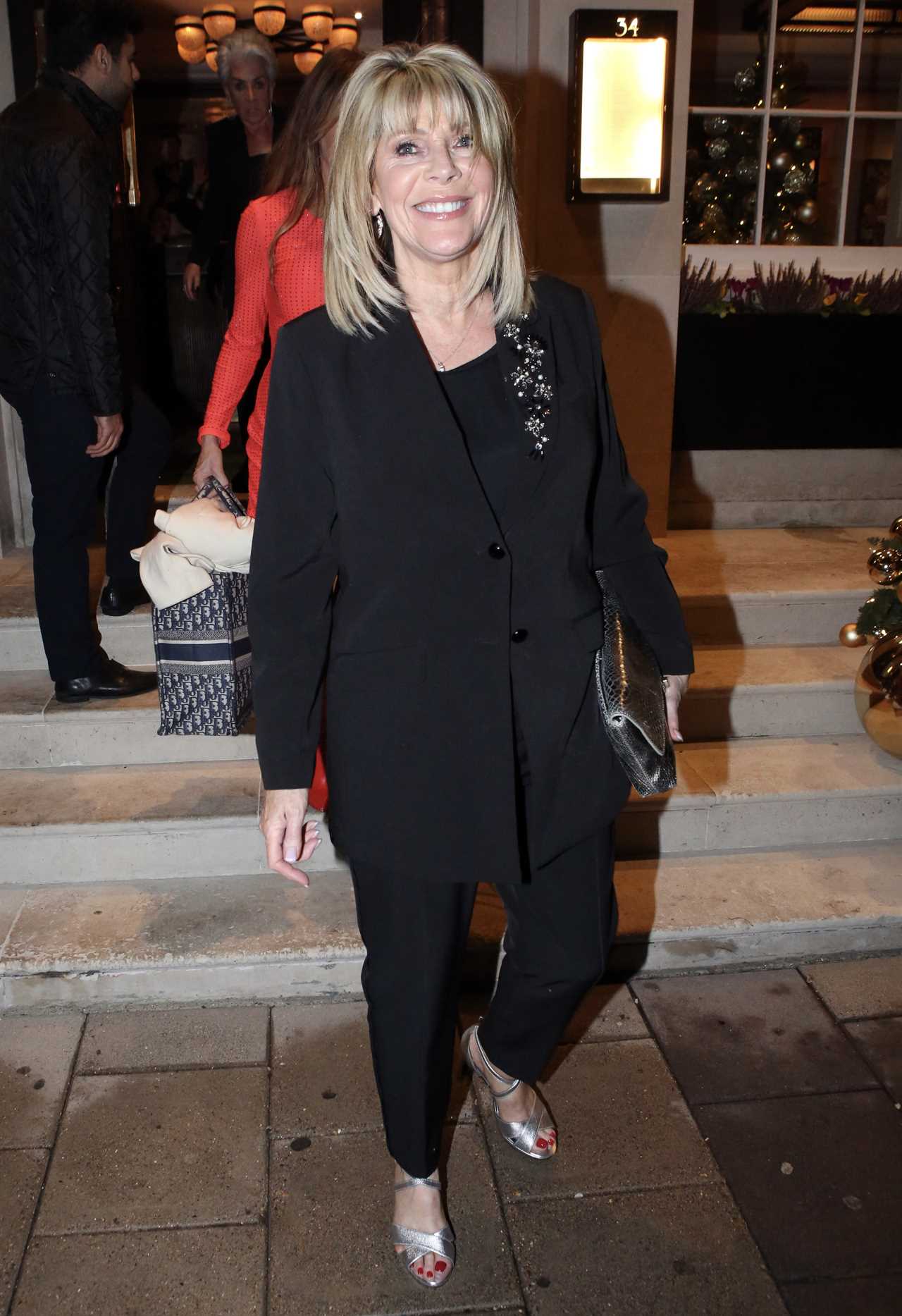 Ruth Langsford looks glam as she parties with pals before jetting off to I'm A Celeb in Australia