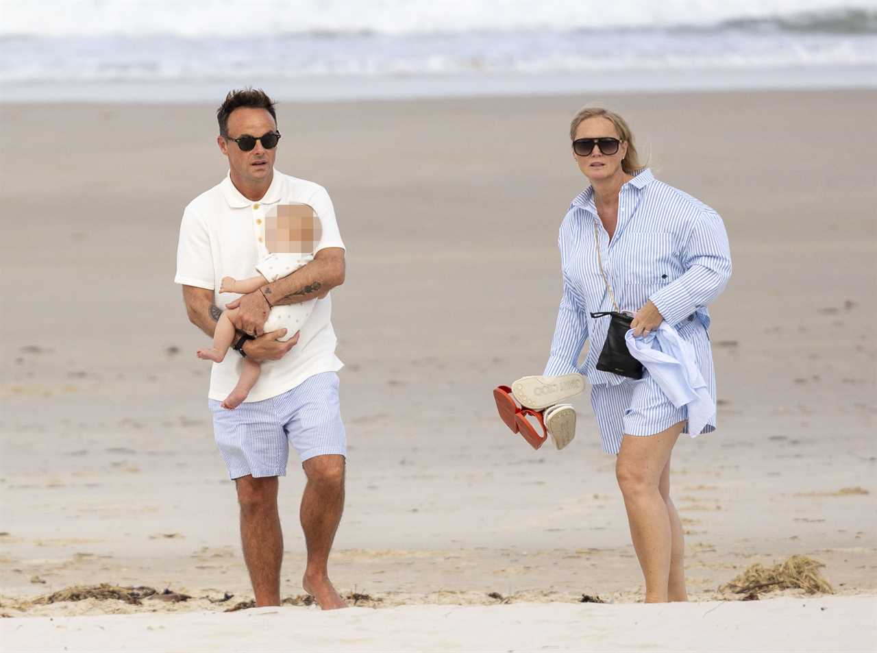 Ant McPartlin celebrates 49th birthday on the beach with family