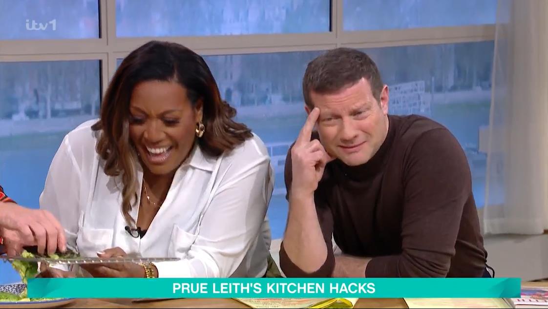 This Morning's Alison Hammond in Hysterics as Prue Leith Fails in Cooking Demo