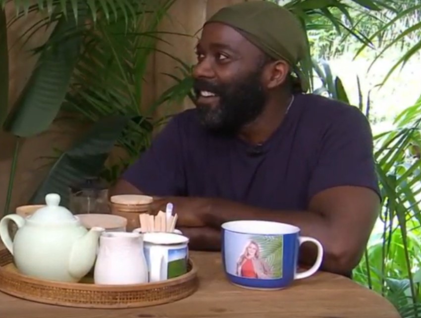 Melvin Odoom reacts to Carol Vorderman's flirty voicenote in the Jungle