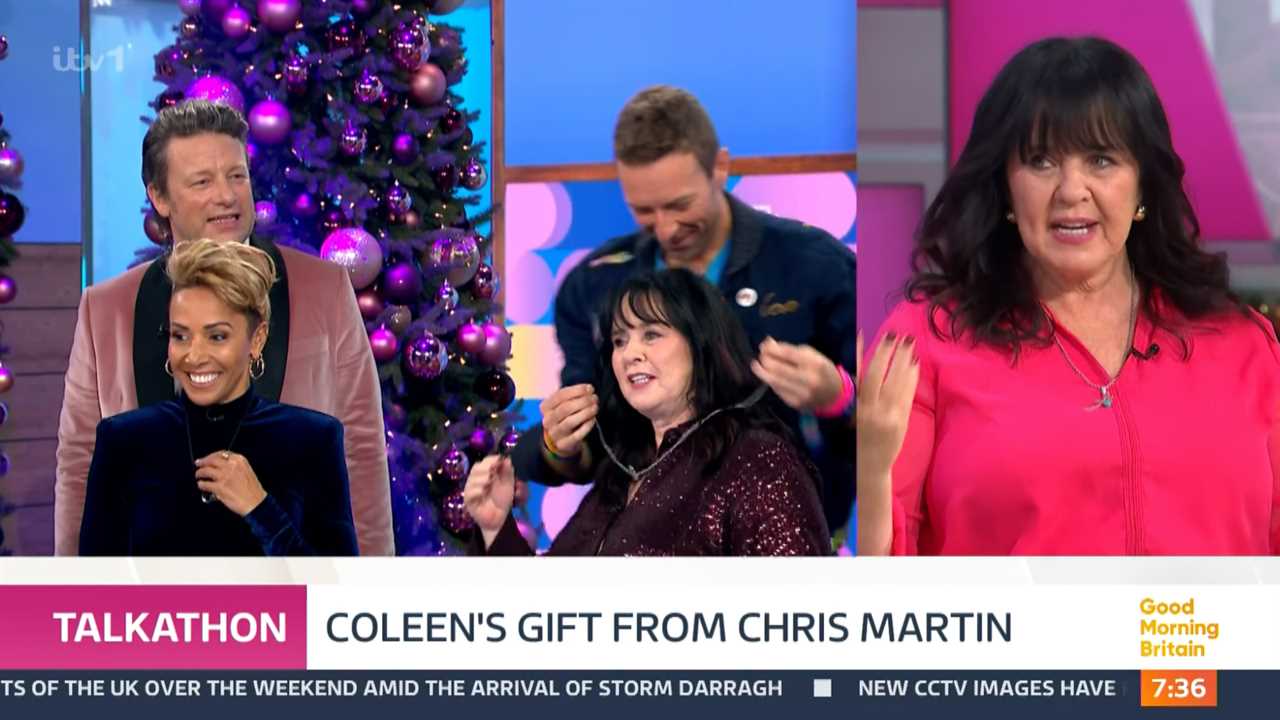 Chris Martin surprises Loose Women hosts with special gift during 25-hour talkathon