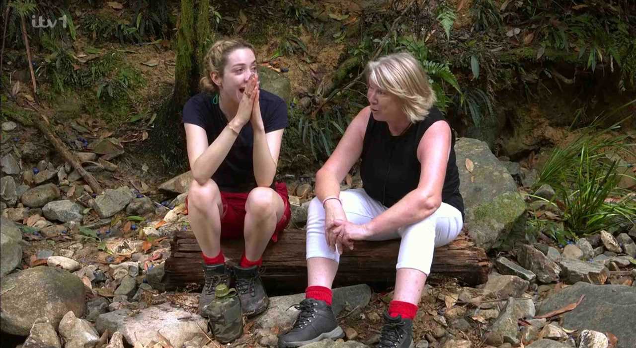 GK Barry cringes as she gets telling off from mum over I'm A Celeb sex chat