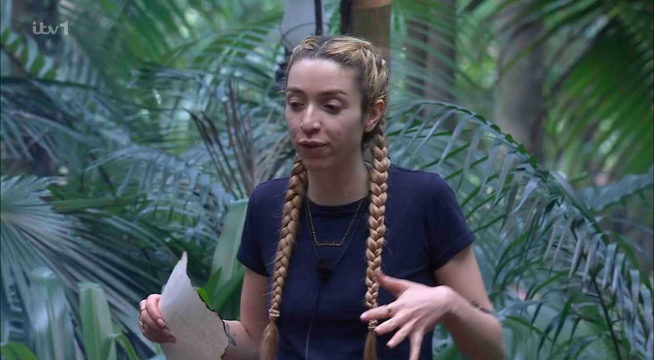 GK Barry cringes as she gets telling off from mum over I'm A Celeb sex chat