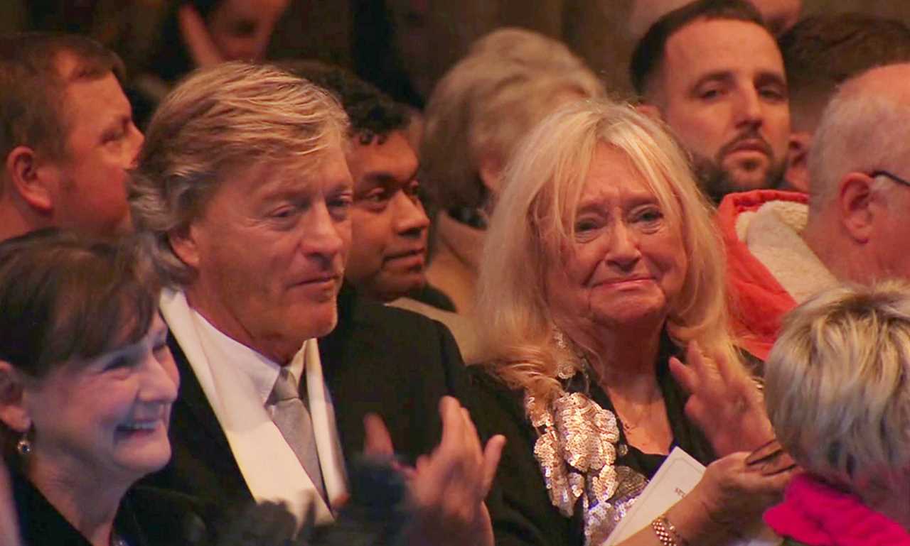 Judy Finnigan in tears at Kate Middleton's carol service