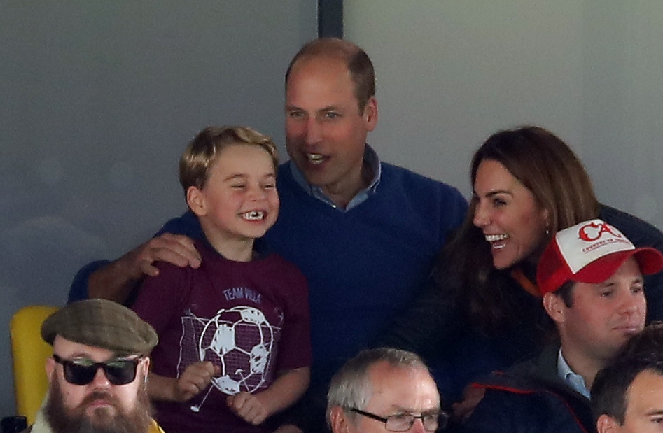 Prince Louis Sports Aston Villa Shirt During Kick-about with Mum Kate