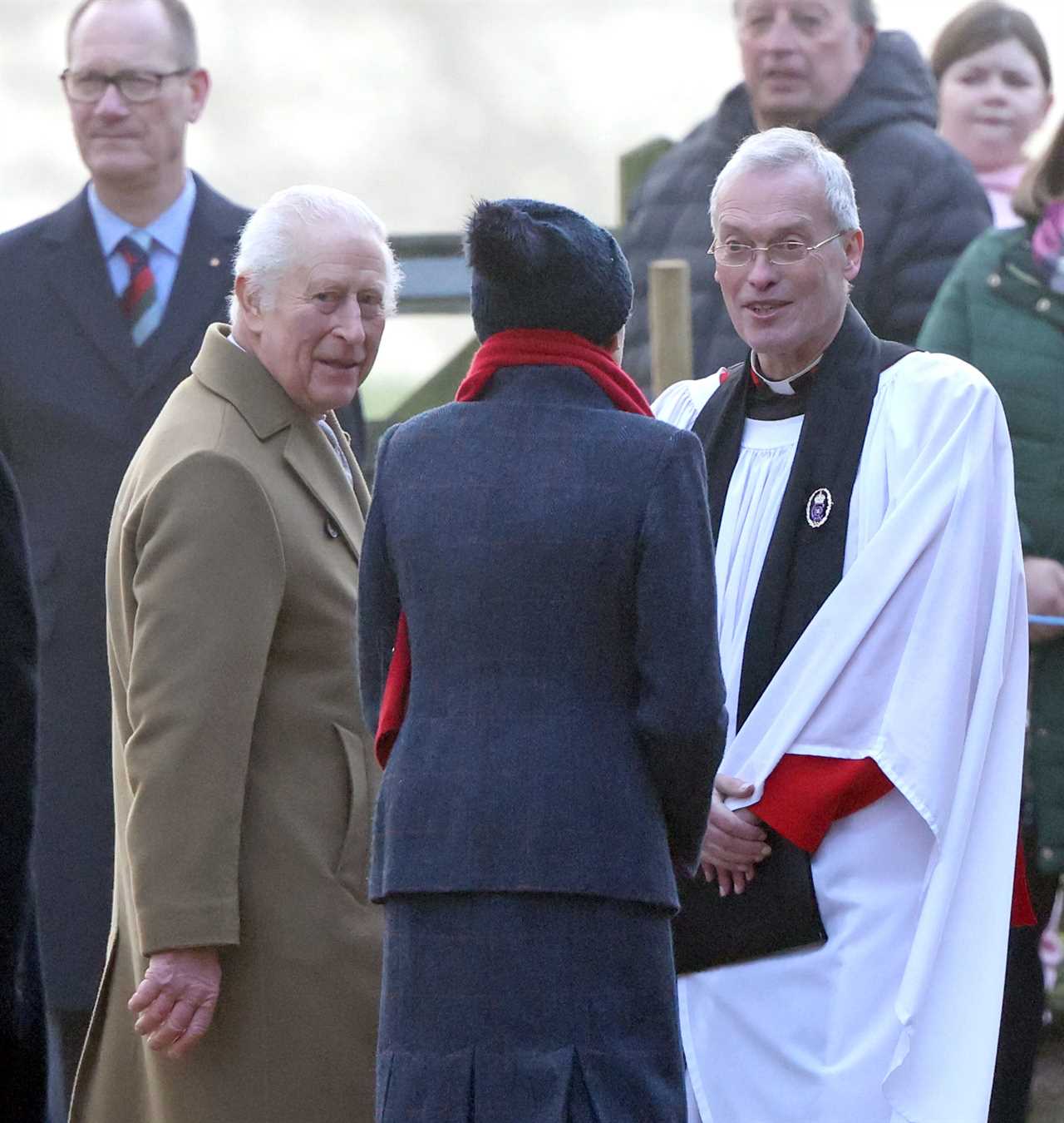 King Charles and Princess Anne Brave the Chill at Sandringham Church Service