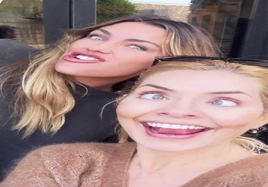 Holly Willoughby and Abbey Clancy Celebrate New Year with Goofy Selfie