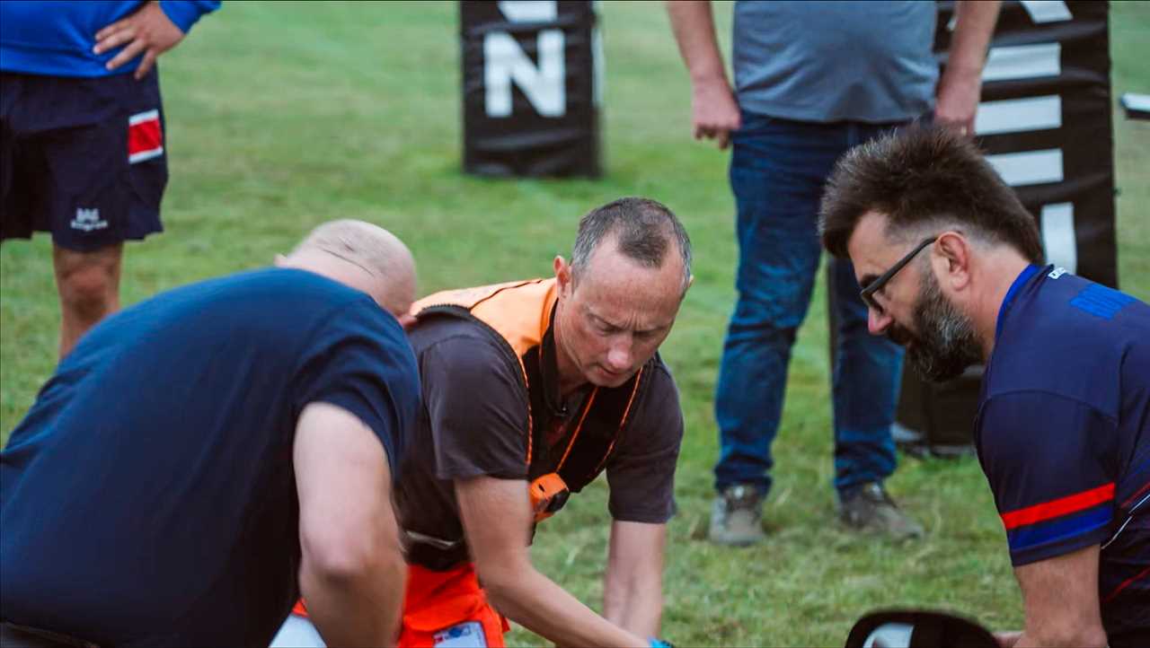 Heart-stopping moment: Emergency services fight to save rugby player's life on the pitch