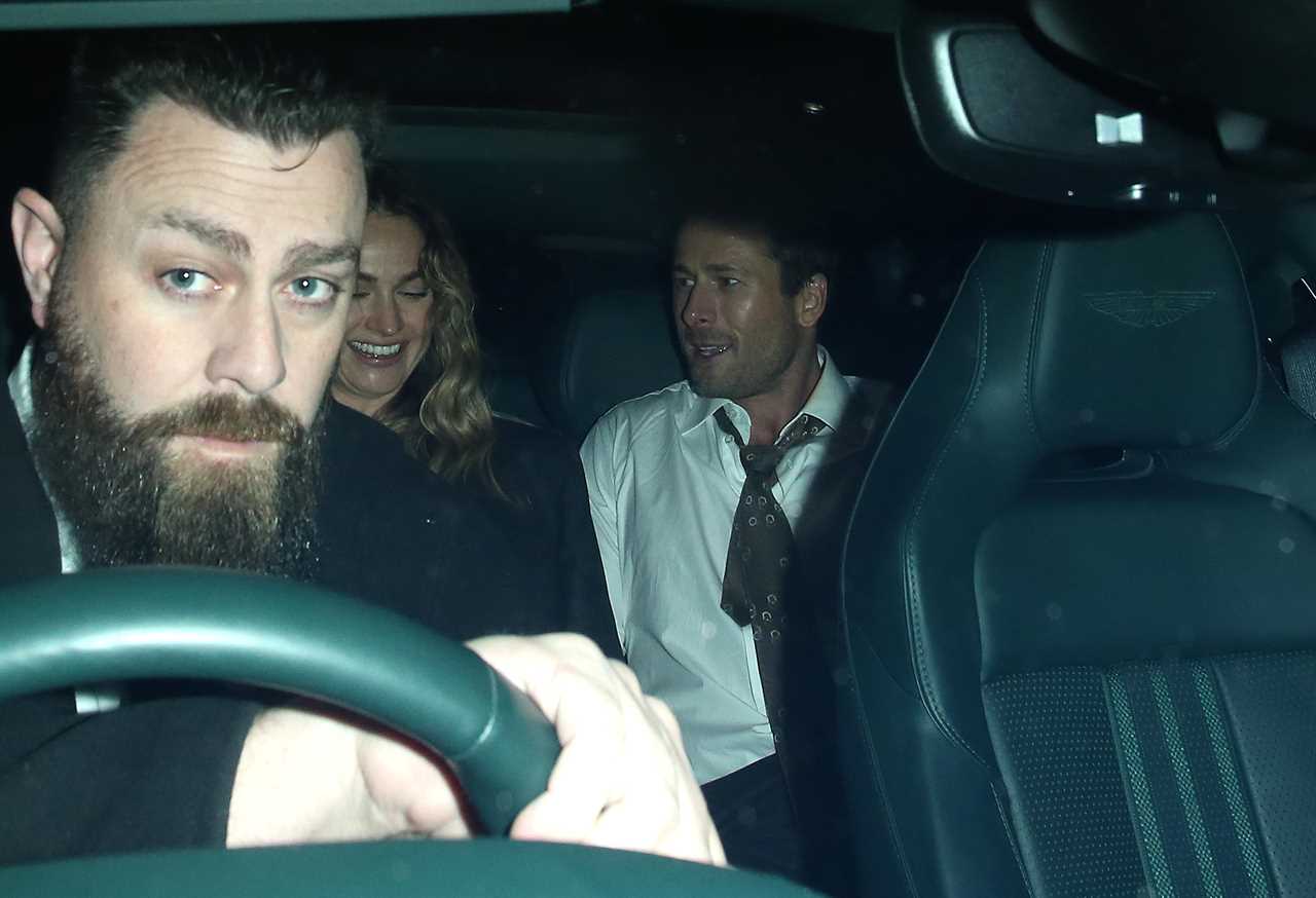 Lily James and Glen Powell spotted leaving BAFTAs afterparty together in a taxi