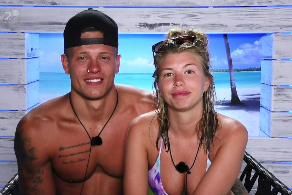 Alex Bowen and Olivia Buckland from Love Island.