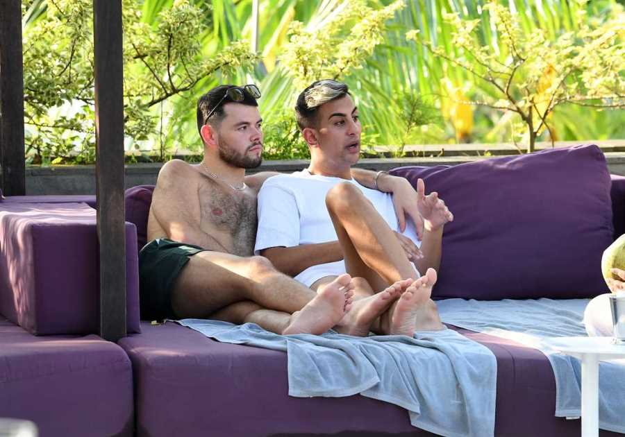 Towie stars look tense as they film in Bali amid ongoing feud