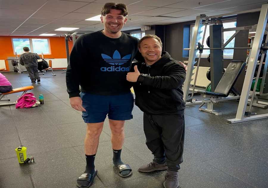 Actor Tyler Smith surprised to meet Hollywood A-lister Stephen Graham at the gym