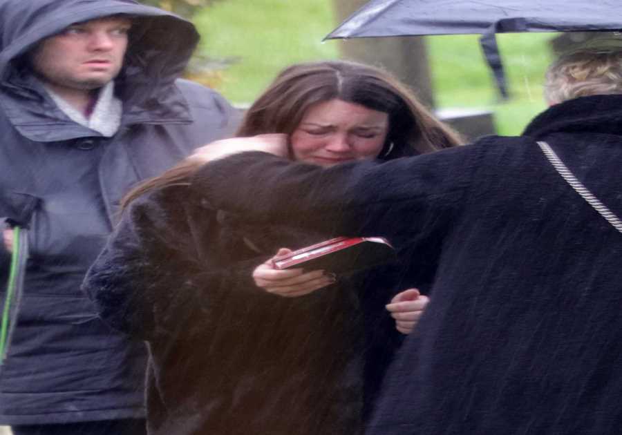 Heartbreaking scenes as Stacey Slater breaks down at Martin Fowler's funeral