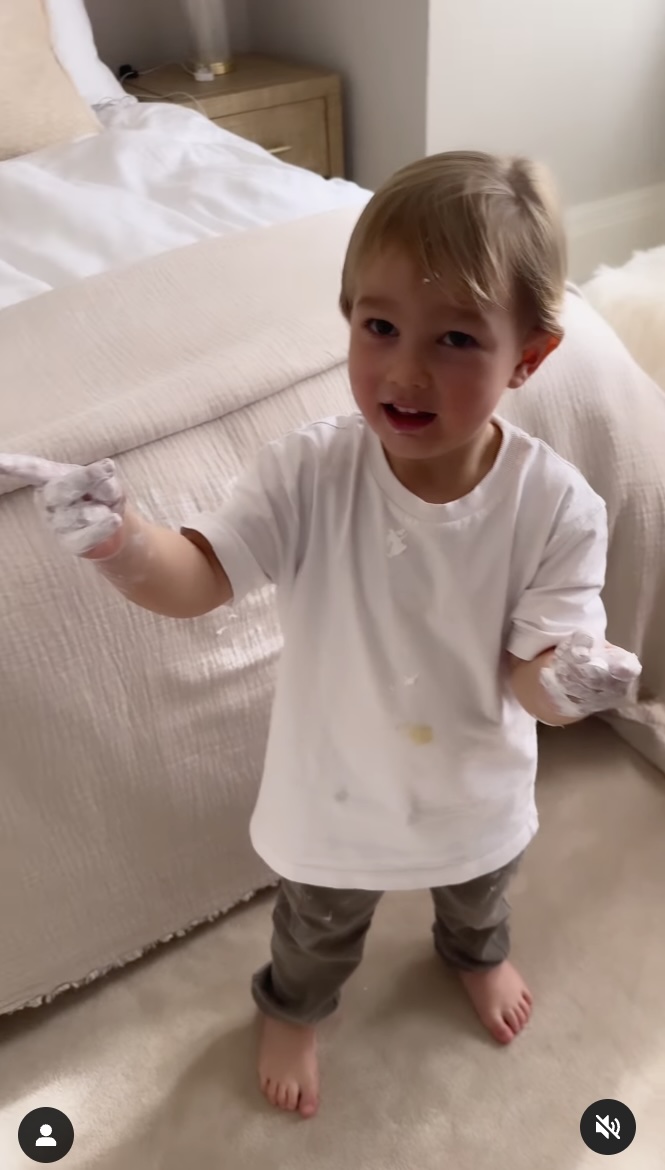 Sam Faiers shocked at son's messy antics in hilarious parenting mishap