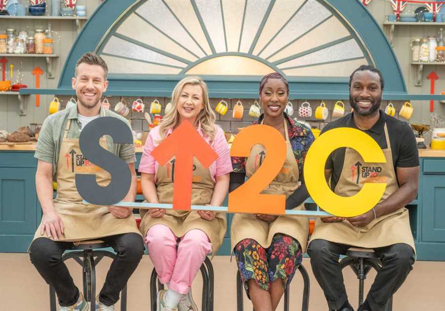 Rosie Ramsey throws a scone at husband Chris in shock outburst on Celebrity Bake Off