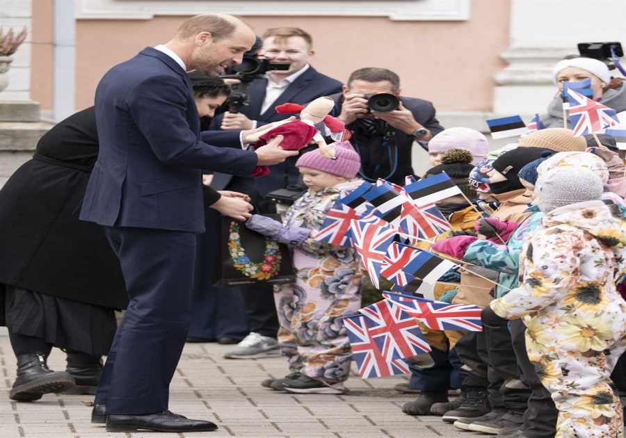 Prince William shows support for Ukraine during Estonia visit