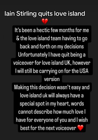 Speculation Surrounds Iain Stirling's Future Amid Love Island Revamp