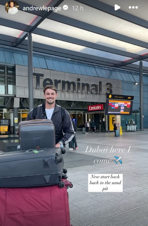 Andrew Le Page's Move Abroad After Split from Tasha Ghouri: A Closer Look