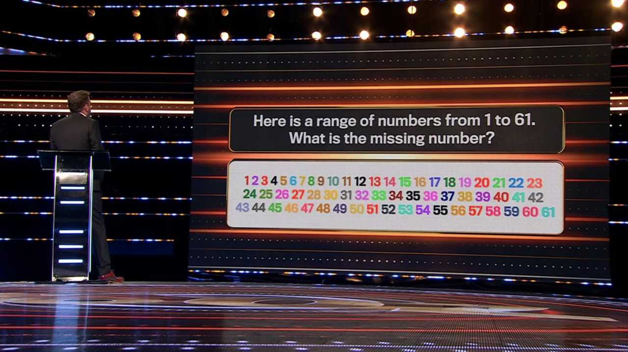 The 1% Club's Numbers Conundrum: Analysing the High-Stakes Question That Stumped Players