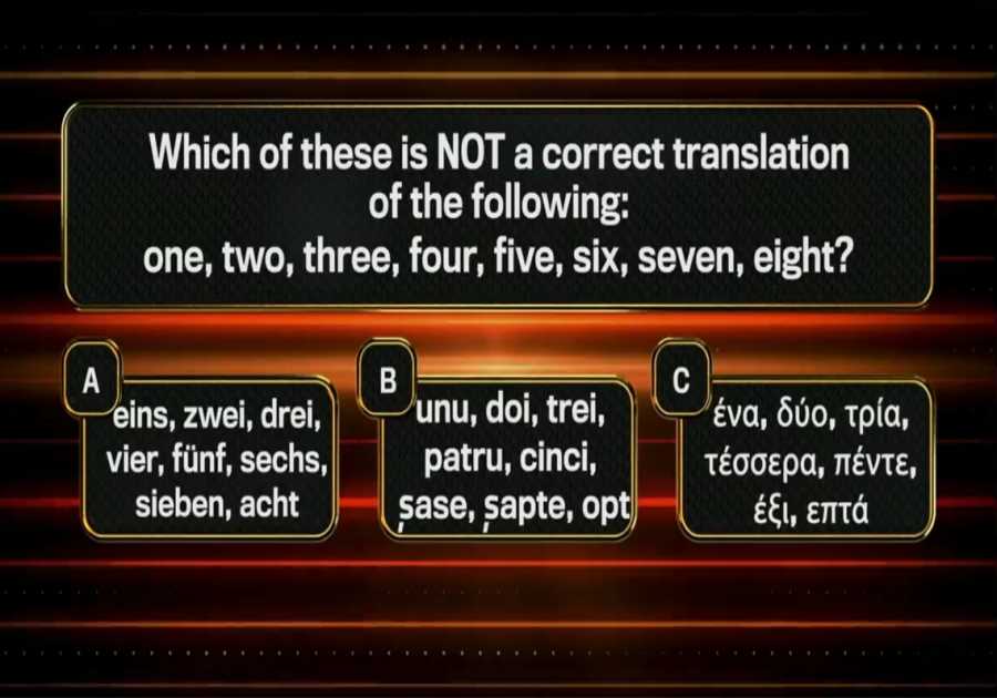 The 1% Club's Language Conundrum Stumps 37 Contestants: Unravelling the Logical Solution